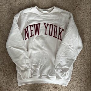 White 'New York' Women’s Sweater
